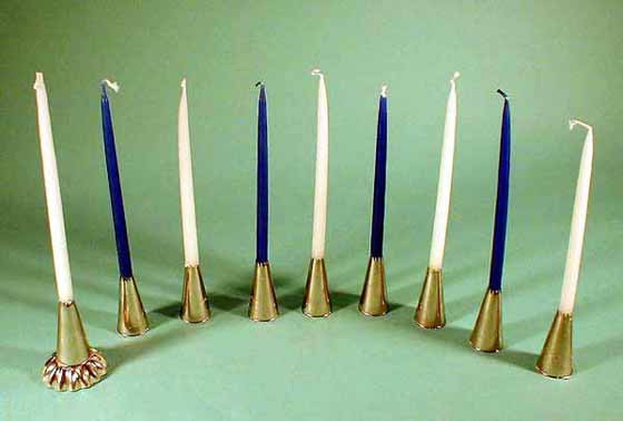 Pastry Tip Menorah