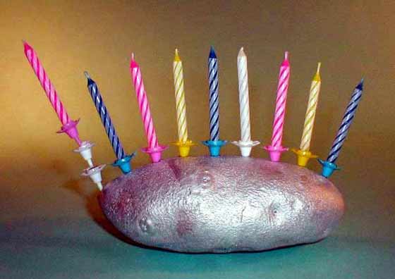 Birthday Candle Menorah